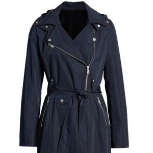 Gorgeous BNWT AVEC LES FILLES Water Resistant Moto Trench Coat